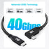 Cable Matters 40Gbps Right Angle USB 4 Cable 3.3 ft, Support 8K@60Hz Video, 240W Charging, USB4 Cable Right Angle/USB C Display Cable, Compatible with Thunderbolt 4, MacBook, XPS, Surface Pro