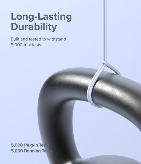 Ringke USB A to Lightning Charger Cable (2M / 6.56 FT) for Fast Charging, High Speed Data Transfer, Compatible with