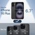 JETech 16 6.7 Inch, Ultra Slim Case for iPhone Plus Camera Lens Full Protection, Lightweight Matte Finish PP Hard