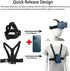 PellKing Mobile Phone Chest Strap Harness Mount Kit for POV/VLOG, Compatible with iPhone, Samsung, GoPro