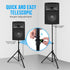 Pyle Universal Speaker Tripod Stand Mount, Height Adjustable Up to 70 Inches, Perfect for Home or Studio