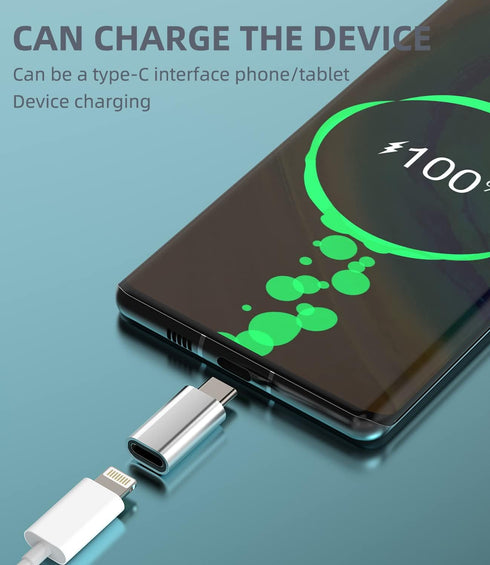 Lightning Female to USB C Male Adapter (3 Pack) for Galaxy S22 Ultra, S20, S21, S9, S10, Note, Pixel, LG, Apple