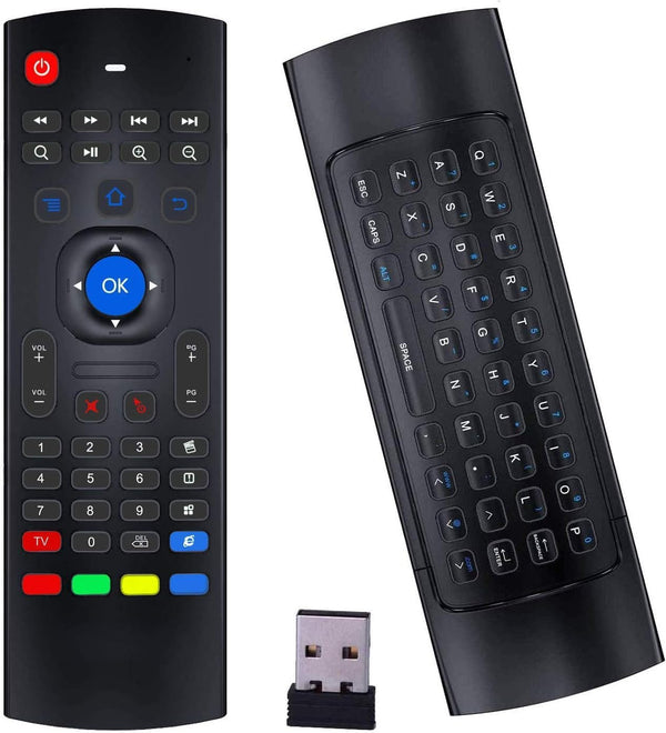KUNSI Air Mouse Remote MX3 Pro, 2.4G Wireless Mini Keyboard, Universal Remote Control
