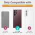 Case for Samsung Galaxy S22 Ultra 5G: Military Grade Rugged Protective Phone Cover with Built-in Kickstand - Black