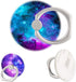 3 Pack Purple Blue Galaxy Cell Phone Ring Holder, 360 Degree Finger Stand for Smartphone