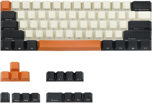 Happy Balls 60% Keycaps, Side Printed PBT Keycap Set for US-ANSI Layout 61 68 60% MX Switches Mechanical Keyboard