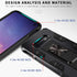Military Grade Case for Samsung Galaxy Note 8, Built-in Kickstand, Heavy Duty Shockproof Protective Cover (Black)