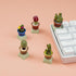 Wonhibo 5 PCS Cactus Keycaps for Cherry MX Keyboards - Cute Multicolor OEM Profile ESC Key Replacement, Mechanical