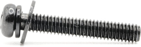 Replacement Screws, 1 Set of Metric Screws (Model RS-198456), Pan Head - Philips Drive - Black Plated (Pack of 4)