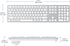 OMOTON Bluetooth Keyboard for Mac, Wireless with Numeric Keypad, Multi-Device, Rechargeable, Silver