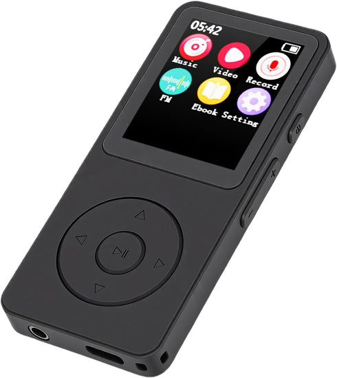TIKATARER 2.4 Inch MP3 5.4, 32G Player with Bluetooth HiFi Music Player, Built in Speaker FM Radio Voice Recorder E