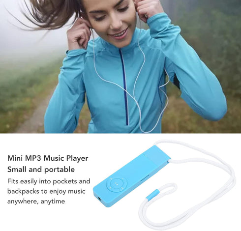 GLOGLOW MP3 MP3 64GB Portable Player, Lossless Sound Music Player Support Up to Mini Music Player for Students Running