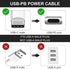 HSZJsto 5.5mm 2.1mm 12V 12V 3A 36W USB C to DC x Power Cable Cord, USB C Input to DC Out Charging Cable, Work with PD