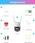 ZOSI 2K WiFi Pan/Tilt Security Camera, 3MP Outdoor Home PT Camera with Auto Tracking, 2-Way Audio, Night Vision