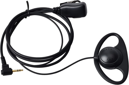 UAYESOK 2.5mm Walkie Talkie Earpiece with Mic PTT, 1 Pin D Shape Headset for Motorola Talkabout T200 Series (2 PACK)