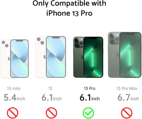 Anqrp Soft Silicone Slim Anti-Scratch Case for iPhone 13 Pro, 6.1 Inch, Support Wireless Charging, Light Green