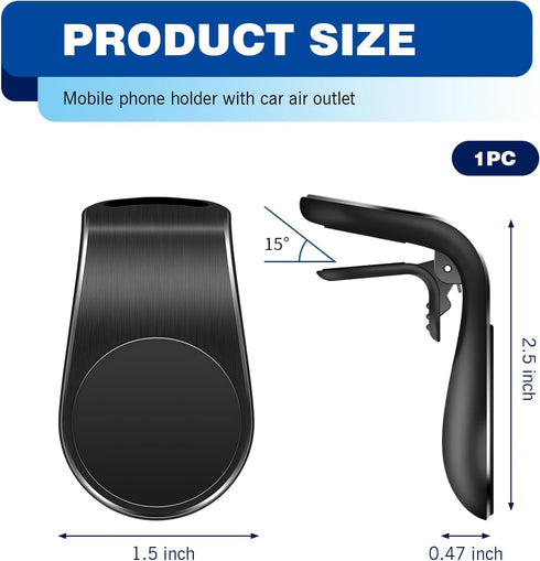 Shakas 360 Mobile Phone Navigation Magnetic Bracket, Degrees Rotation Adsorption-type Vehicle Air Vent Navigation