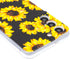 Galaxy S22 Case, Black Sunflower Pattern Cute Floral Soft TPU Back Cover for Samsung Galaxy S22 6.1 Inch