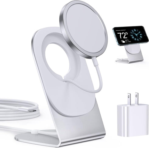 Magnetic Wireless Charger, Mag-Safe Charger for iPhone 15/14/13/12 Series, Convertible Magnet Wireless Charging