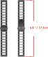22mm Quick Release Solid Stainless Steel Metal Watchband, Compatible with Samsung, Casio, Huawei, and More