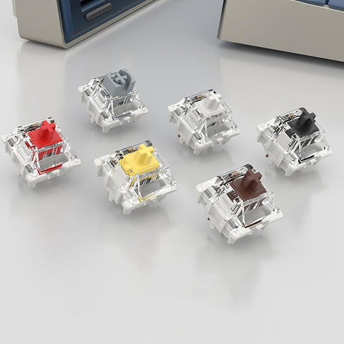 Gateron G Pro 3.0 Yellow Switch, 5-pin Linear Pre-Lubricated Switch for Mechanical Keyboards (70)