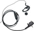 Accessories Clear Earpiece with Mic 3.5mm Screw in Headphone Ear Piece Walkie Talkie Headset for Motorola Vertex Standard Radio vx-261 vx261 vx 261 evx-261 evx s24 evx-s24 evx-534(G Shape)