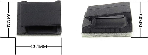 Mini Self Adhesive Car Cable Ties Mounts Holder with 3M Adhesive for Car Charging Cable Clips (20PCS)