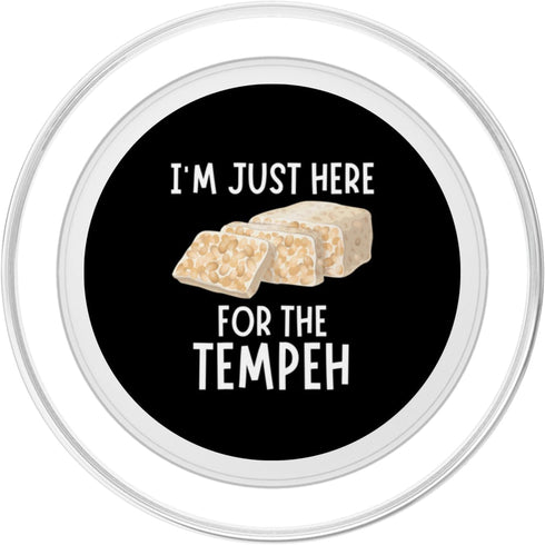 Vintage Tempeh Lover Apparel I'm Just Here For The Tempeh - Funny Tempeh PopSockets PopGrip for MagSafe