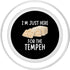 Vintage Tempeh Lover Apparel I'm Just Here For The Tempeh - Funny Tempeh PopSockets PopGrip for MagSafe