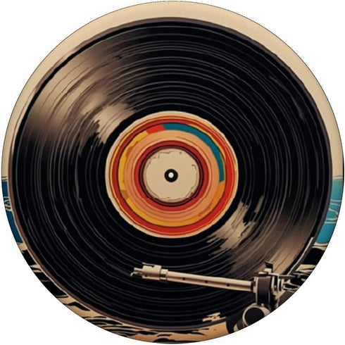 Vinyl Collector Retro Music Lover Vinyl Record Player PopSockets Standard PopGrip