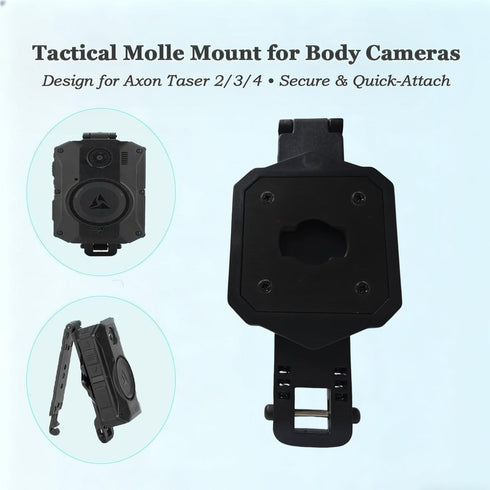generic 2/3/4, Camera Mount - Compatible with Axon Body Cameras Lightweight Aluminum Alloy Construction, Suitable