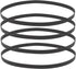 SG Store 4Pcs Recorder Flat Drive Belt 4mm Width 0.6mm Thick 66mm Diameter for