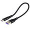 Short Charging Cable for iPhone 15, USB to USB C Charger Cord, 1 ft