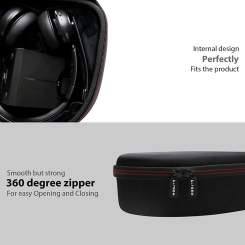 LTGEM Hard Case for LEVN LE-HS013 Wireless Headset & Charging Base, Travel Protective Carrying Storage Bag
