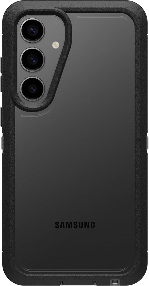 OtterBox Samsung Galaxy S24+ Defender Series XT Clear Case - Dark Side (Clear/Black),