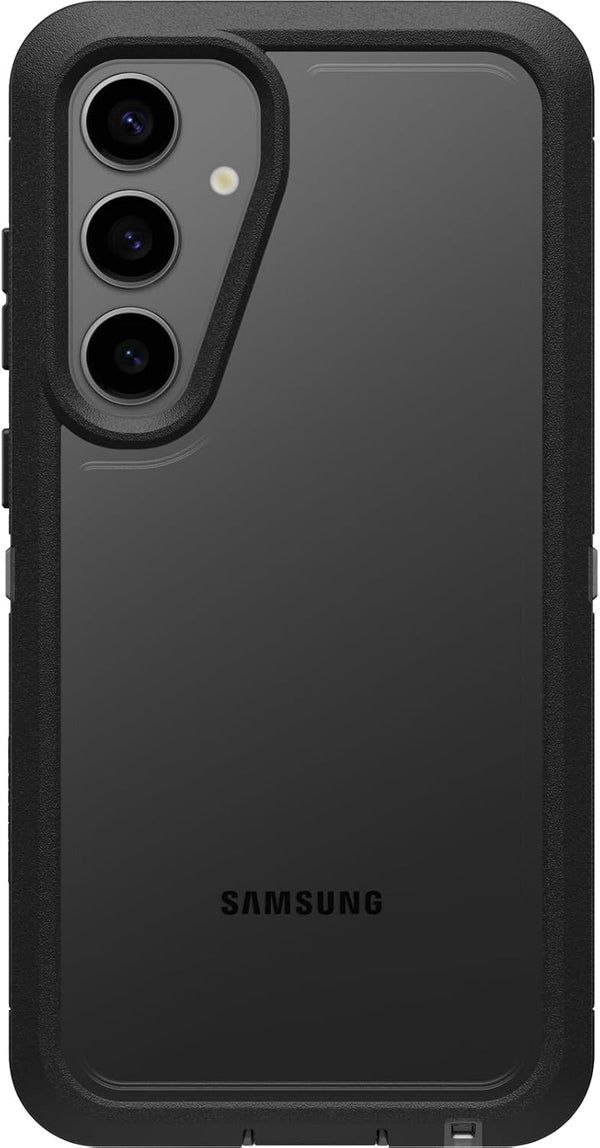 OtterBox Samsung Galaxy S24+ Defender Series XT Clear Case - Dark Side (Clear/Black),