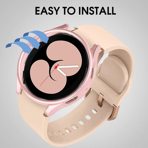 12+4 Pack Case for Samsung Galaxy Watch 5 Pro 45mm, Waterproof Hard PC Bumper with Tempered Glass Screen Protector