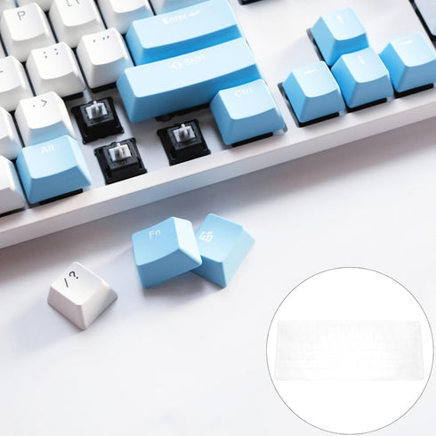 SOLUSTRE Keycap Storage Box, Transparent Mechanical Keyboard Divided Holder for Keycaps, Gaming Keyboard Box