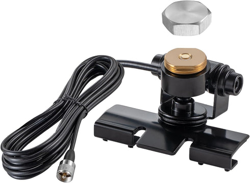 eifagur Adjustable NMO Antenna Lip Hatchback Mount W/NMO Mount Cap UHF PL-259 Male