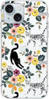 Blingy's iPhone SE Case (3rd gen)/(2nd gen) 4.7inch, Cat Style with Cute Flower Pattern, Transparent Soft TPU