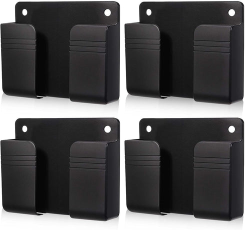 WY LIGHTING LEVEL 4 Pack Wall Mounted Phone Holder, Phone Stand Self Adhesive with Charging