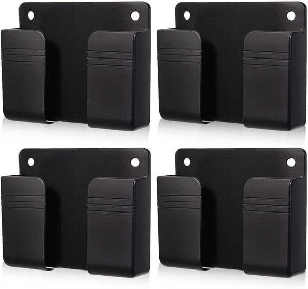 WY LIGHTING LEVEL 4 Pack Wall Mounted Phone Holder, Phone Stand Self Adhesive with Charging