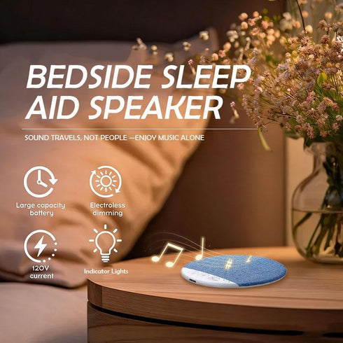 Generic Sleep Pillow Speaker, Bluetooth Under Pillow Speaker for Sleeping with White Noise and Timer for Adults Side