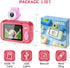 Kid Camera with 2.4in IPS Screen, 180° Flip Lens, Digital Selfie Camera with Playback Game for Ages 4-11