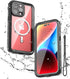 Miimall iPhone 15 Pro Waterproof Case, Built-in Screen Protector, Military Drop Proof, Rugged Cover - Gray