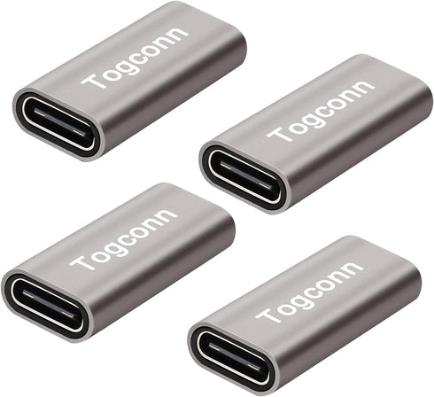 USB C Coupler 4 Pack, USB Type C Female to Female Connector for Fast Charging and Data Transfer Extension
