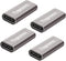USB C Coupler 4 Pack, USB Type C Female to Female Connector for Fast Charging and Data Transfer Extension