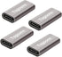 USB C Coupler 4 Pack, USB Type C Female to Female Connector for Fast Charging and Data Transfer Extension