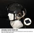 Tactical Cable Storage Sticker, Reusable Fastening Cable Ties with Hook and Loop for Tactical Helmet, Black