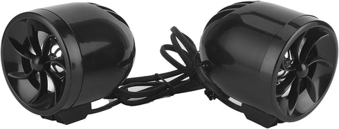 Motorcycle Speaker, 12V Audio Music Amplifier High Power Loudspeaker with Light Effect